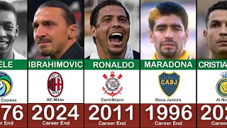 BEST FOOTBALLER RETIRED IN EVERY YEAR 1965 - 2023 😭💔| FT. Ibrahimovic, Ronaldo, Maradona (Part.1)