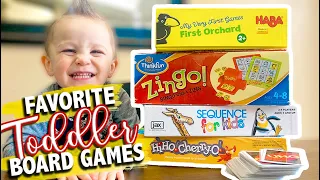 BEST BOARD GAMES for Toddlers | Educational Games for Kids | Family Games | The Carnahan Fam