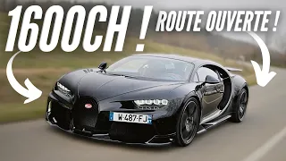 Une BUGATTI CHIRON sur route ouverte c'est FOU 🔥 !