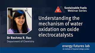 Webinar: Understanding the mechanism of water oxidation on oxide electrocatalysts