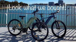 Look what we bought! a couple of Giant E-bikes. Giant Talon E+, Liv Rove E+ Mountain Bike/E-Bike