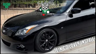 G37 Coupe Coilover Install: TEIN STREET BASIS