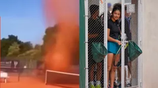 French open 2022: Emma Raducanu scared to see a giant sandstorm in Ronald Garros