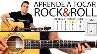 Aprende a tocar Rock & Roll en guitarra! paso a paso y muy fácil! tutorial