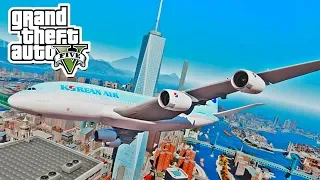 GTA 5 — AIRBUS A380 von LOS SANTOS nach LIBERTY CITY — GTA 5 Mods Deutsch