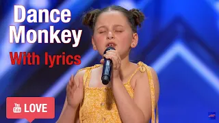 Tones and I-Dance Monkey with lyrics(英語字幕) |Annie| America’s  Got Talent