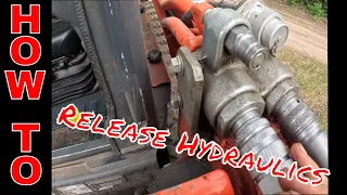 How to Release Hydraulic Pressure on your Skid Equipment