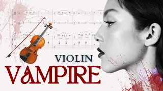 🩸 How to play Vampire • violin sheet music | Olivia Rodrigo 🩸