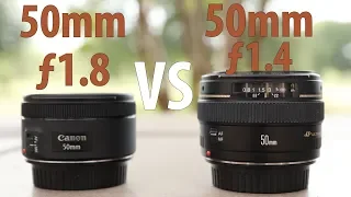 Canon 50mm f1.8 STM vs 50mm f1.4 USM Lens