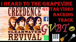 I heard it through the grapevine  Creedence - GVBT Guitar Video Backing Track - tabs chords & lyrics
