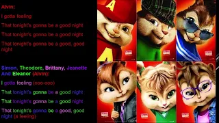 I Gotta Feeling The Chipmunks Lyrics