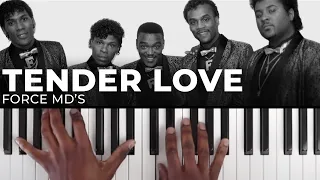 How To Play "TENDER LOVE" By Force MD's | Piano Tutorial (80s R&B Soul)