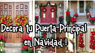 IDEAS PARA DECORAR TU PUERTA PRICIPAL ESTA NAVIDAD | En Casa con La Tía Milly