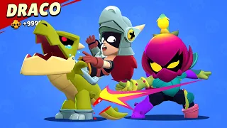 Lily eats Draco's dinosaur 🦖 TOP FUNNY POSE Of BRAWL STARS #mutations