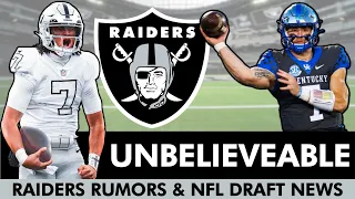 HUGE NFL Draft Rumors On Will Levis & CJ Stroud + Raiders News On Devon Witherspoon, Peter Skoronski