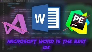 That's why Microsoft Word is the best IDE for Programming - Kingas TechamZ