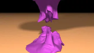 Meshless Animation of Fracturing Solids (SIGGRAPH 2005)