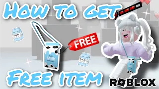 [FREE ITEM] สอนรับของฟรี กระเป๋านมวัว 🐄🥛 How to get Milk Carton crossbody bag in Roblox