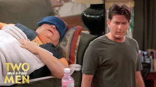 Charlie Finds Berta Passed Out | Two and a Half Men