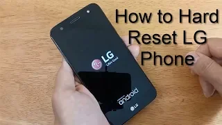 How to Hard Reset LG Mobile Tracfone - Open Locked Android Phone LG - Free & Easy