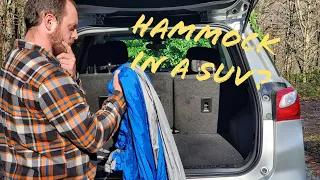 How to hang a hammock in an SUV