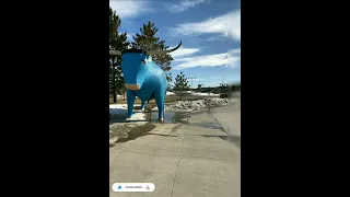 Paul bunyan & Babe the blue ox 🐂 statues in Google Map #statue #blue #ox #paul #bunyan #earthvision