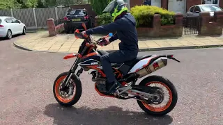 KTM 690 sm wheelie