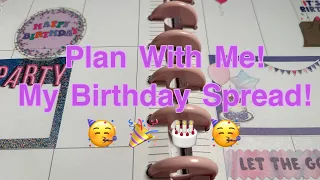 Plan With Me! My Birthday Spread!