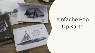 einfache Pop Up Karte mit dem SU Set Leinen los und weiteren Schnäppchen aus dem Ausverkauf