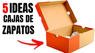 5 MANUALIDADES PARA TRANSFORMAR CAJAS DE ZAPATOS | SHOW DE MANUALIDADES