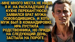 В отсутствии мужа, пустила его брата зека пожить, а вернувшись с работы...