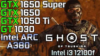 Ghost of Tsushima - GTX 1650 Super - GTX 1650 - GTX 1050 Ti - GT 1030 - Intel Arc A380 | i3 12100f