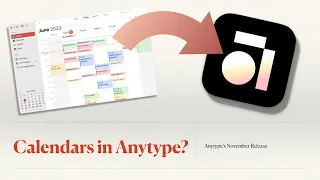 Calendars in Anytype!