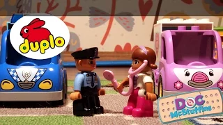 LEGO Duplo  Stop motion доктор Плюшева и Полицейский погоня за преступником (Brickfilm)