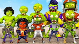 Plants vs Zombies 2 | Team Superhero VS Full New Zombie In the World | 2D 3D Animation IRL