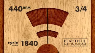 440 BPM 3/4 Wood Metronome HD