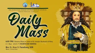 6:00 PM | LIVE DAILY MASS | 13 MARCH 2023 | FR. JHUN V. PARADIANG, SDB