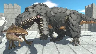 Vastatosaurus Rex vs ALL UNITS in Castle ARBS Animal Revolt Battle Simulator