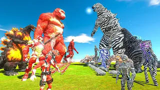 What If Zebra Venom War - Fire x Burning Godzilla x Kong vs Zebrotoxin x Godzilla 2014 + Spider-Man