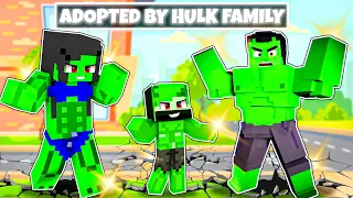 Adopted By HULK FAMILY in Minecraft! (Hindi)