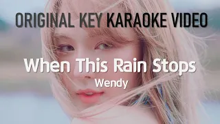[INSTRUMENTAL | KARAOKE(KOR/ROM)] 웬디 Wendy - When This Rain Stops