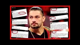 WWE Superstars Show Him Respect tweet To Roman Reigns After He Has Leukemia | #ThankYouRoman