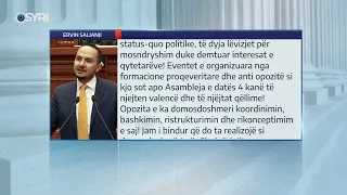 Aktiviteti i Bashës, reagon Ervin Salianji: Lëvizje pro qveritare