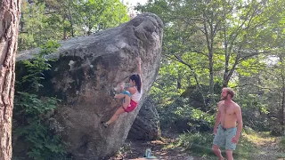 fontainebleau bouldering fun 6's