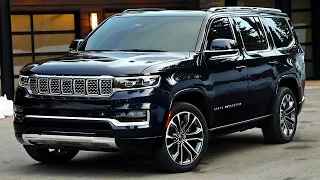 2022 Jeep Grand Wagoneer - interior Exterior and Driving (Large Luxury SUV)