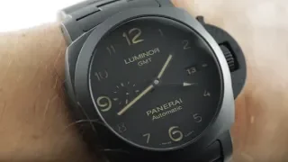 Panerai Luminor 1950 3-Days GMT Tuttonero PAM 1438 Luxury Watch Review