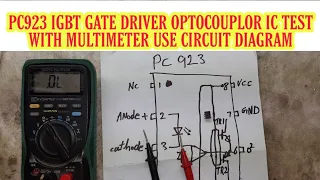 How to test pc923 | pc923 optocoupler testing | pc923 communicate | vfd repairing lab