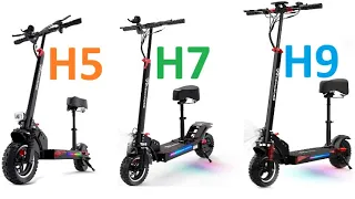 Evercross H9 vs H5 vs H7 Electric Scooters
