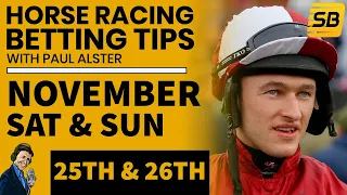 Paul Alster's free Sportsbet TV selections for Saturday 25 and Sunday 26 November