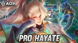 HAYATE AOV GAMEPLAY | PRO PLAY - ARENA OF VALOR